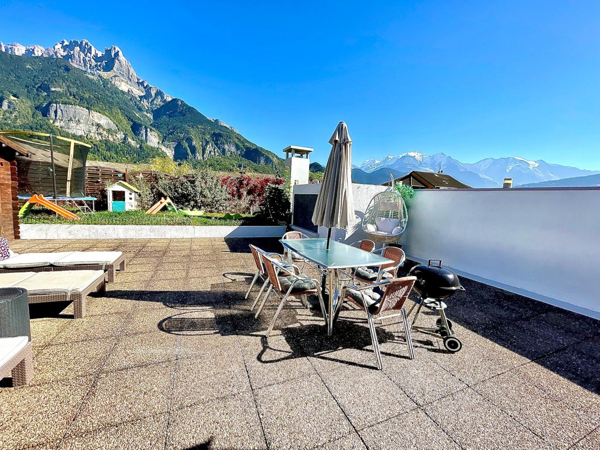 Rooftop 1 - Jacuzzi Prive Au Pied Du Monte-Blanco サランシュ エクステリア 写真
