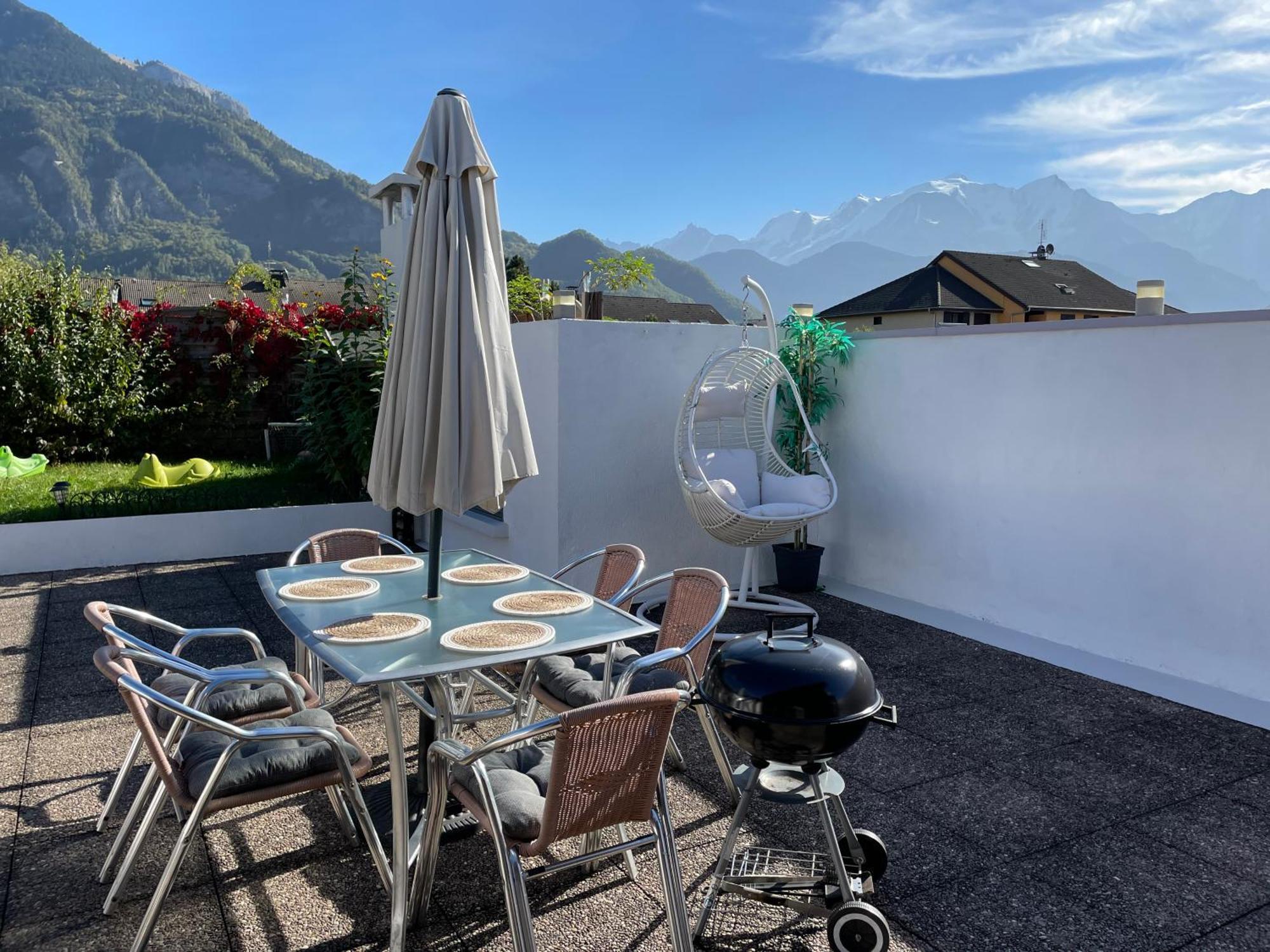 Rooftop 1 - Jacuzzi Prive Au Pied Du Monte-Blanco サランシュ エクステリア 写真