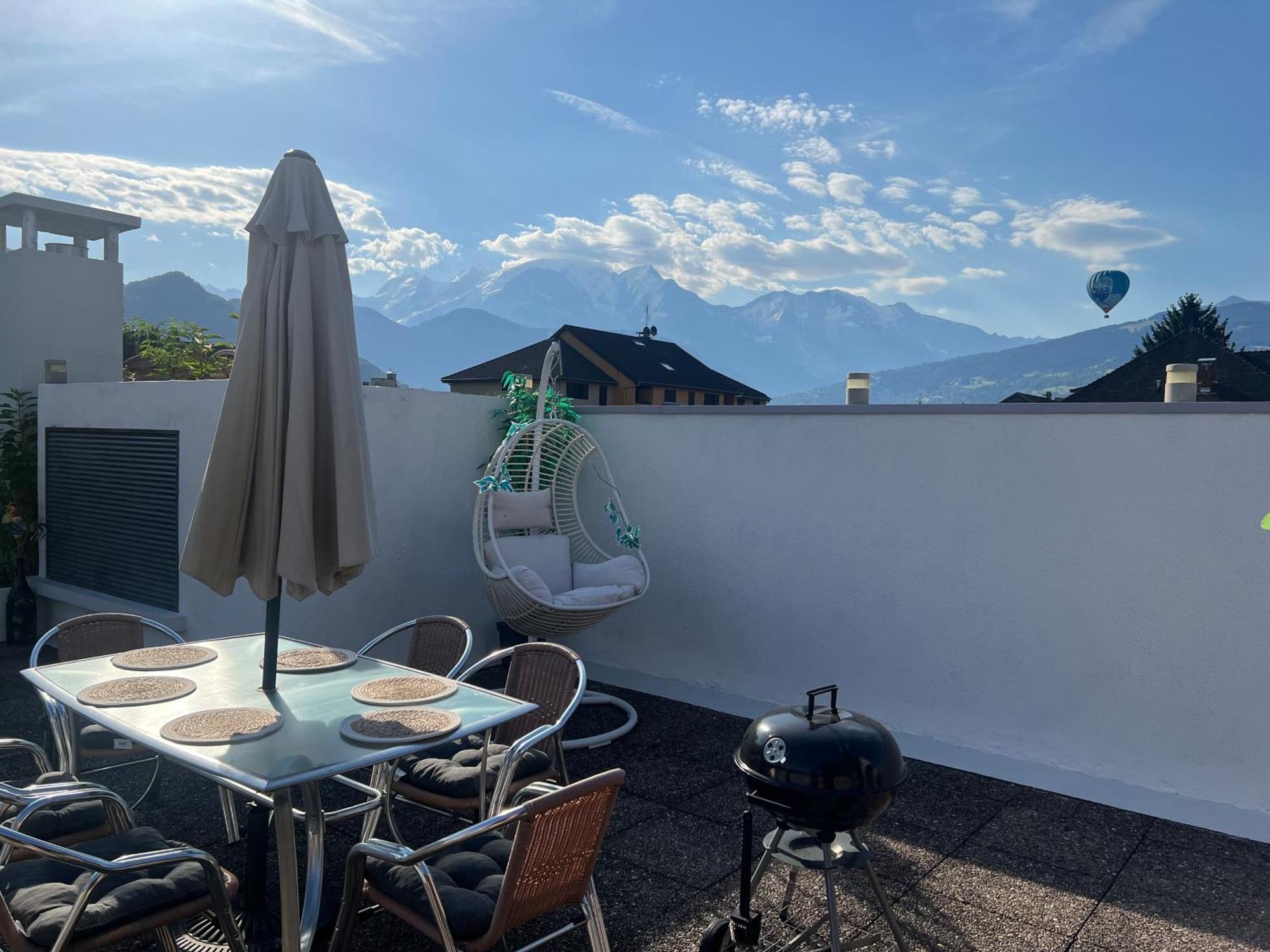 Rooftop 1 - Jacuzzi Prive Au Pied Du Monte-Blanco サランシュ エクステリア 写真