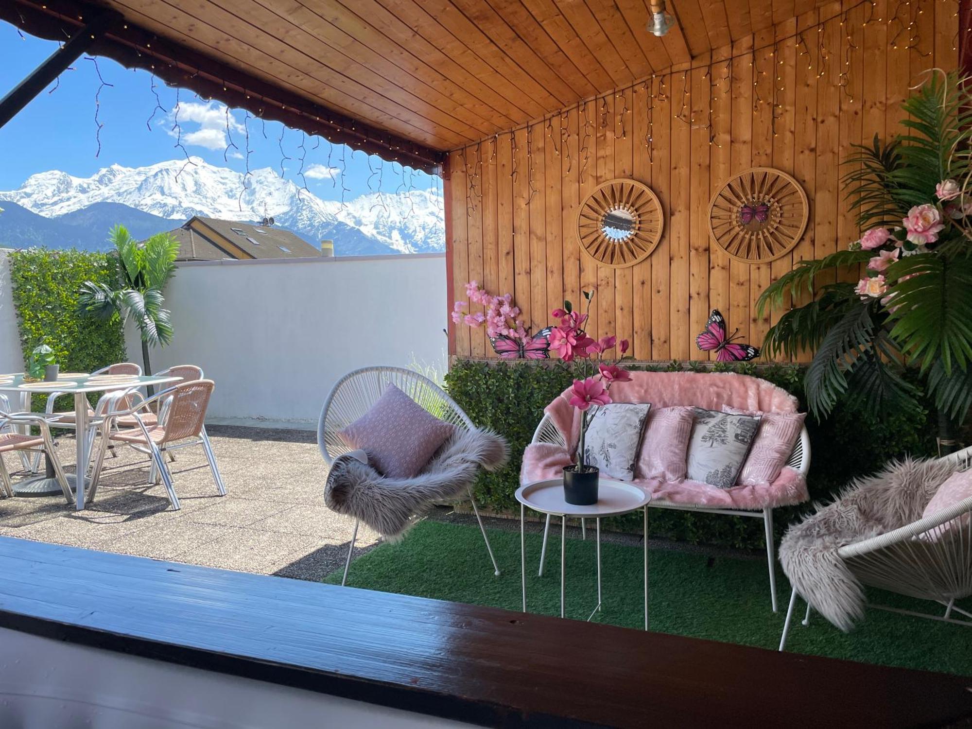 Rooftop 1 - Jacuzzi Prive Au Pied Du Monte-Blanco サランシュ エクステリア 写真
