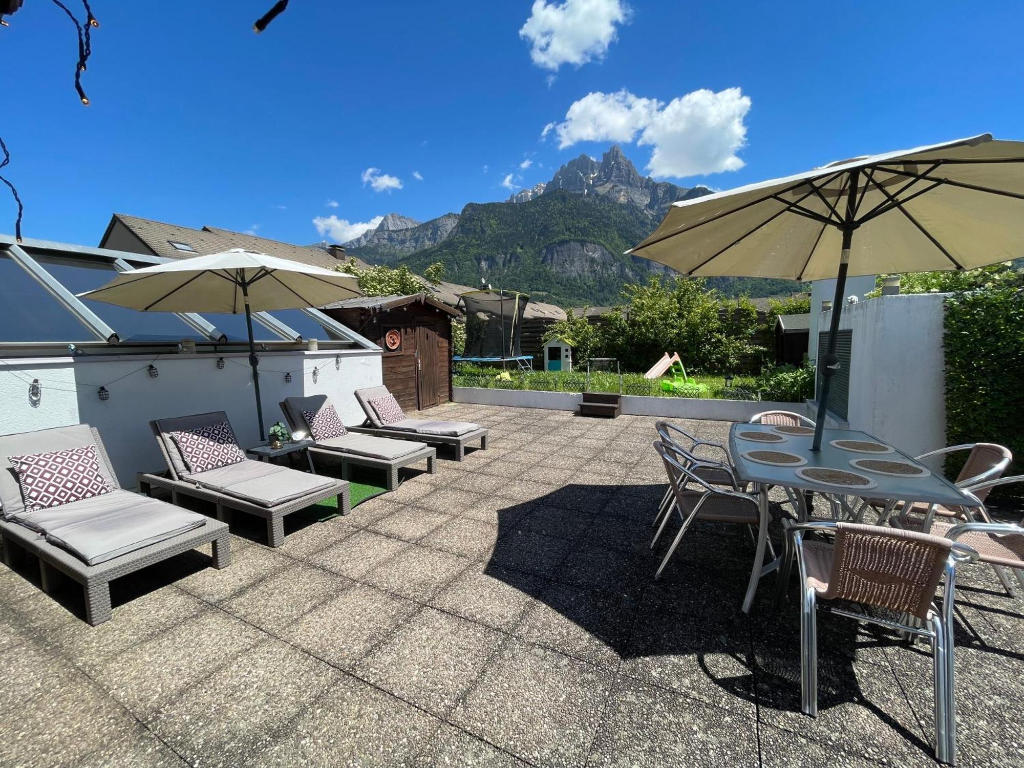 Rooftop 1 - Jacuzzi Prive Au Pied Du Monte-Blanco サランシュ エクステリア 写真
